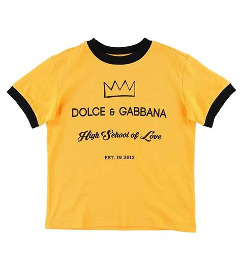 dolce gabbana yellow t shirt